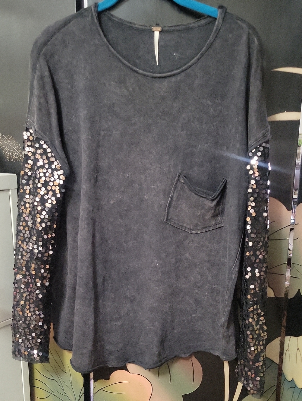 Free People Long Sleeve Cotton Shirt